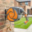 DURHAND 10m Garden Hose Reel Wall Mounted Auto Rewind, Dark Grey and Orange