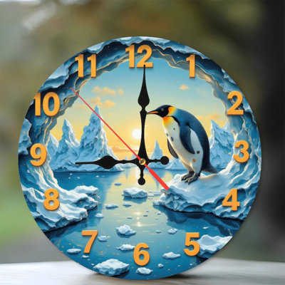Penguin Art Wall Clock