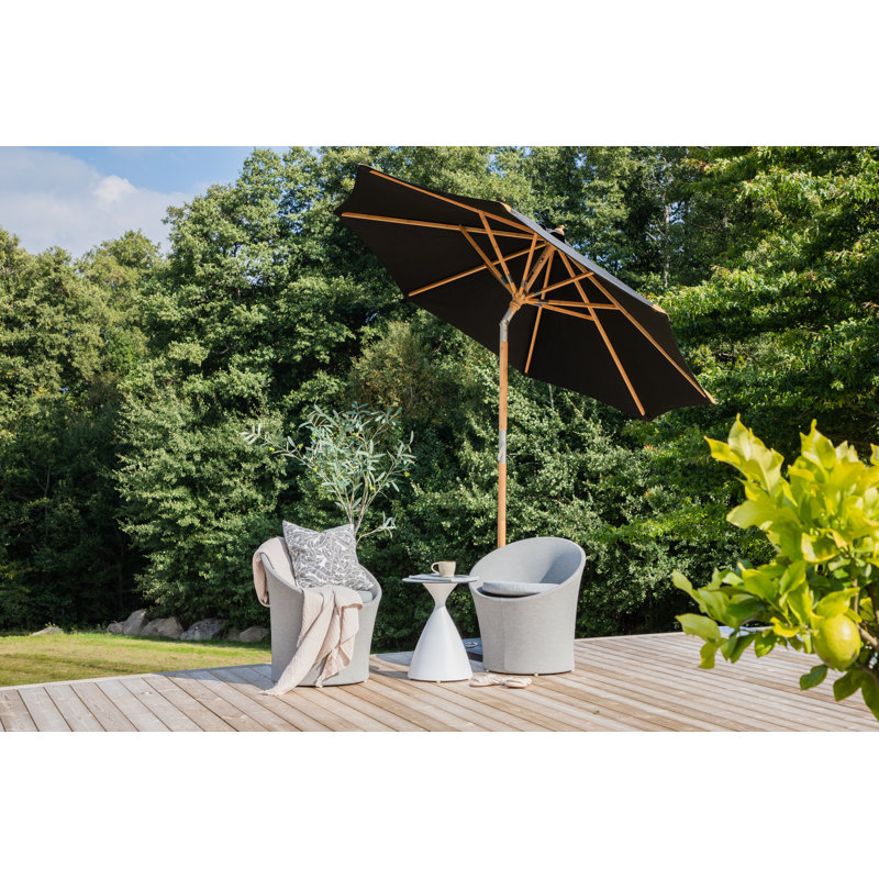 Malaya 250cm Parasol, Black