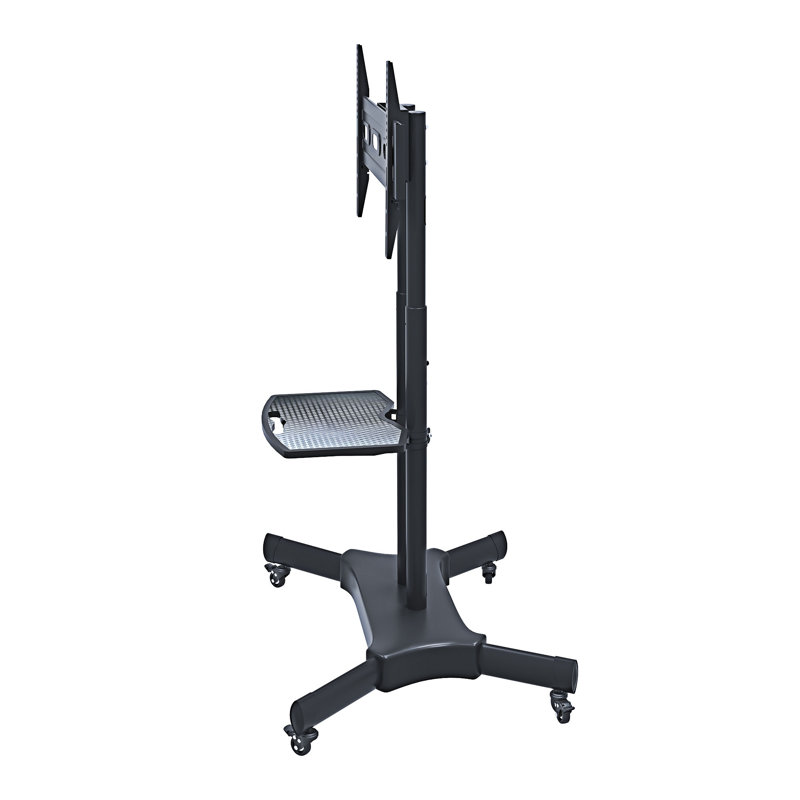 Universal Swivel TV Stand Height Adjustable Table Top, Black