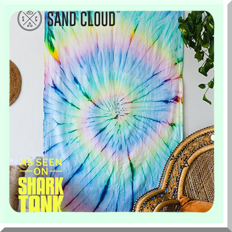 Turkish Cotton Quick Dry Beach Towel - Versatile Tie Dye Picnic Blanket & Throw