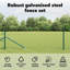 Vidaxl Fence With Posts PVC-Coated Steel-116797916-116797915