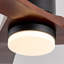 Ventilateur de plafond de 60 pouces avec lumière et télécommande, 3 pales en bois massif noyer, moteur à courant continu silencieux, 6 vitesses 5000 CFM, DEL à 3 couleurs à intensité variable avec mémoire, minuterie et fonction réversible pour le salon, la chambre à coucher