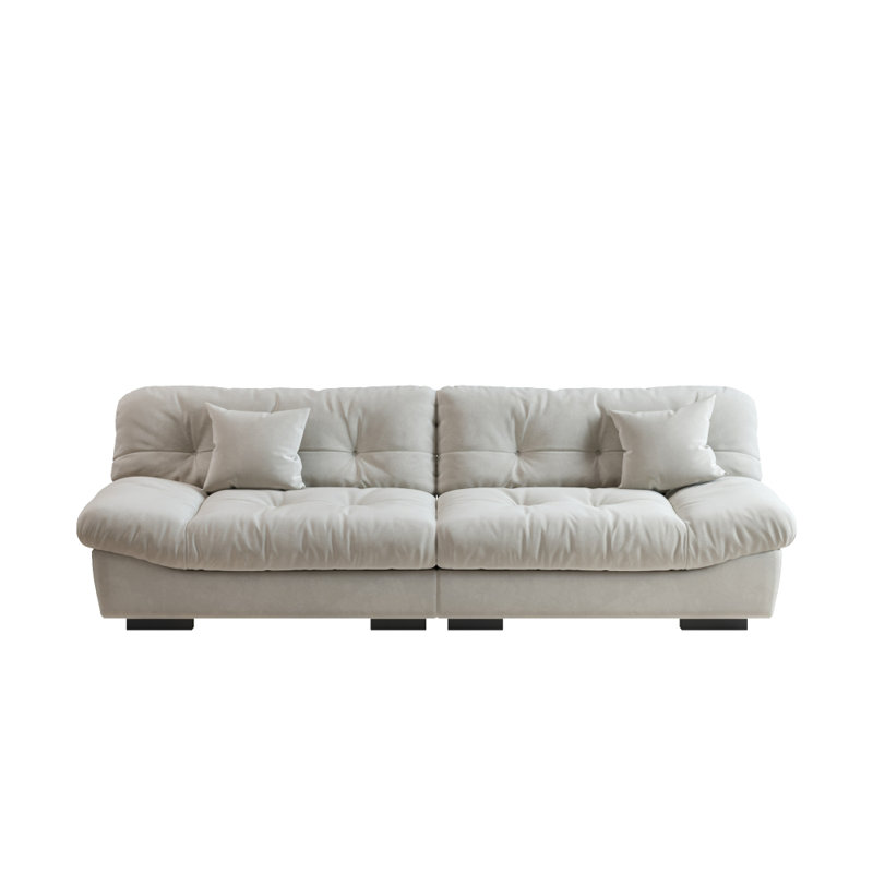 Fauteuil en suède somptueux, Beige