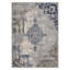 Tapis d'intérieur bleu / gris délavé à la machine à motif abstrait à motif médaillon abstrait Combs Vesper-362461416