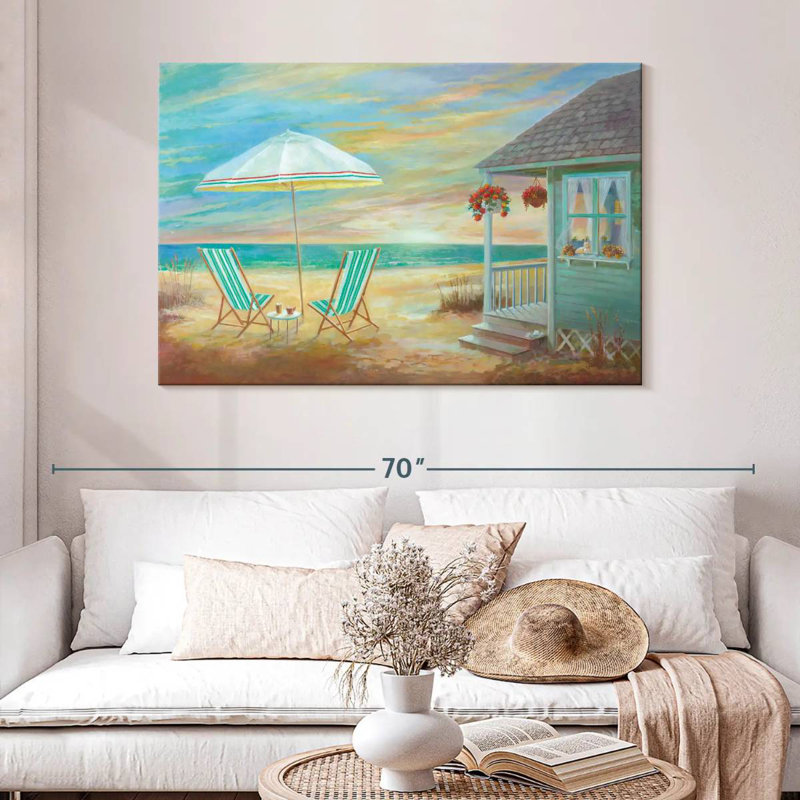 Coucher de soleil Gillard Cottage, H 32 po x l 48 po