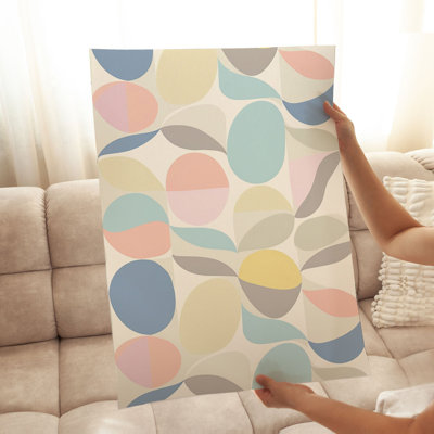 Abstract Retro 70s Hippie Groovy Pattern II Retro Unframed Art Print
