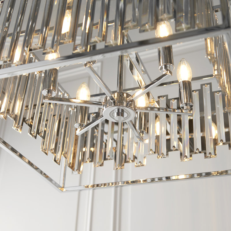 Abingdon 6 - Light Chrome Square/Rectangle Pendant