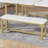 Vidala 63" Extendable Dining Table Set with Bench, Rectangular Wood Kitchen Table Set for 6-8 People, Space-Saving Expandable Dining Room Furniture, White-265712254