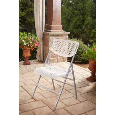 Plastic Stackable Folding Chair Set of 2