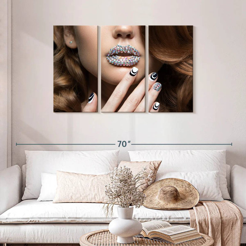 Shuttleworth Crystal Girl Nails, 28" H x 45" W