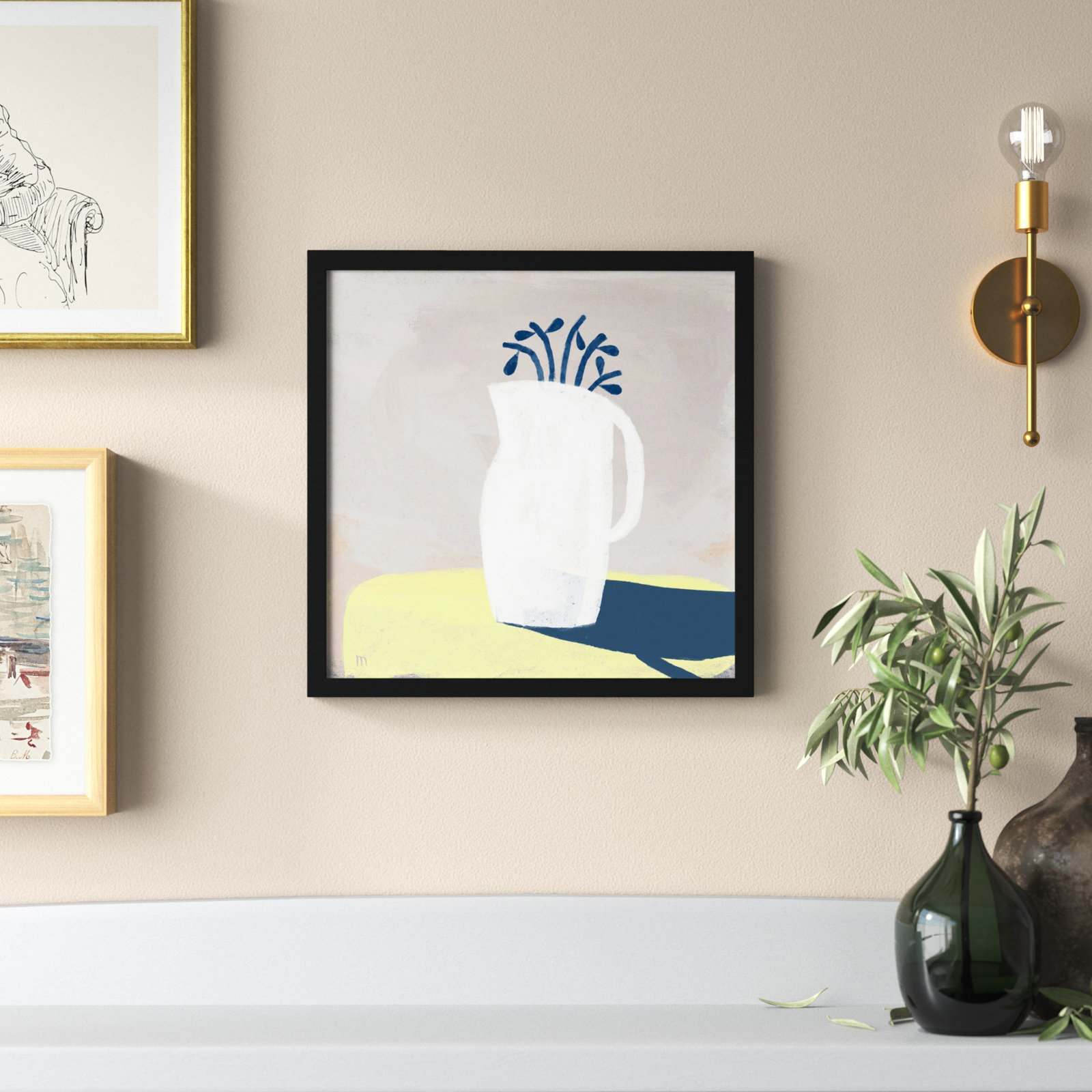 In Full Light by StudioM, Black, 16" H x 16" W x 1.25" D