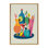 «Mid Century Modern Cocktail» par Rachel Lee, 3 oiseaux, reproduction d'art sur toile encadrée