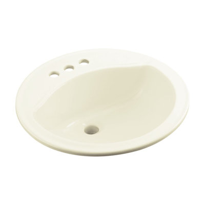 Modesto Ceramic Circular Drop-In Bathroom Sink