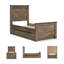 Lit standard simple en bois massif avec rangement Ensey Tara-87376278