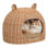 Lit pour chat en rotin tissé à la main avec coussin lavable à la machine Emiliann
