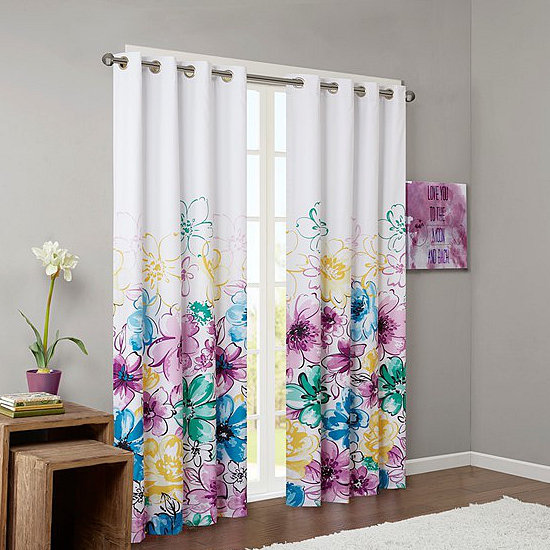 Printed Total Blackout Curtain Panel(Only 1 Window Panel)
