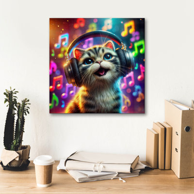 'I Love Music' by Rey Klimt Canvas Wall Art