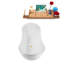 Baignoire et plateau autoportant avec drain interne Streamline-95288531