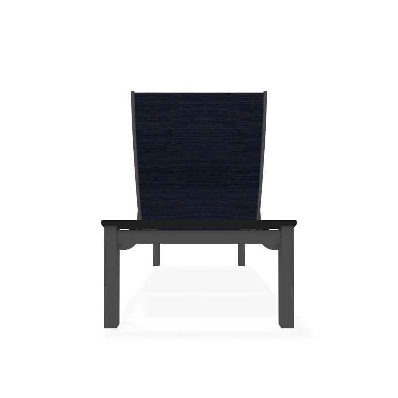 Bazza Outdoor Chaise Lounge, Collect Indigo, Graphite