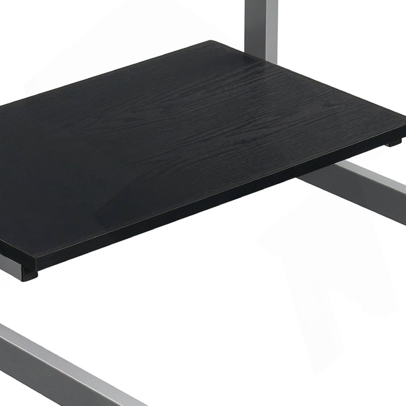 Techni Mobili Compact Computer Cart With Storage, Espresso