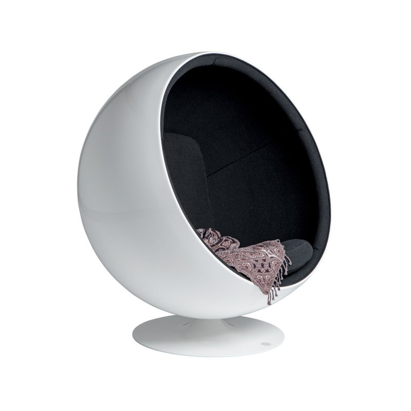 Upholstered Swivel Barrel Chair