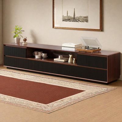 Modern Solid Multi-Layer Wood TV Stand