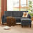 Corduroy Sectional Sofa with Storage Ottoman and Side Storage Pockets-2056815577-2056815572