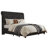 Jamileth King Upholstered Sleigh Bed with Tall Button-Tufted Headboard and Nailhead Trim, Gray-26341942-26341943