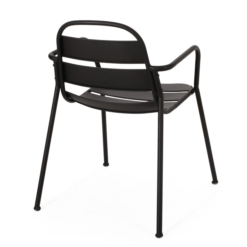 Matte Black Iron Bistro With A Smooth Surface For Outdoor Dining An Elegant Tabletop