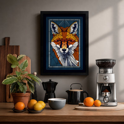 Geometric Fox Icon Art Deco - Print