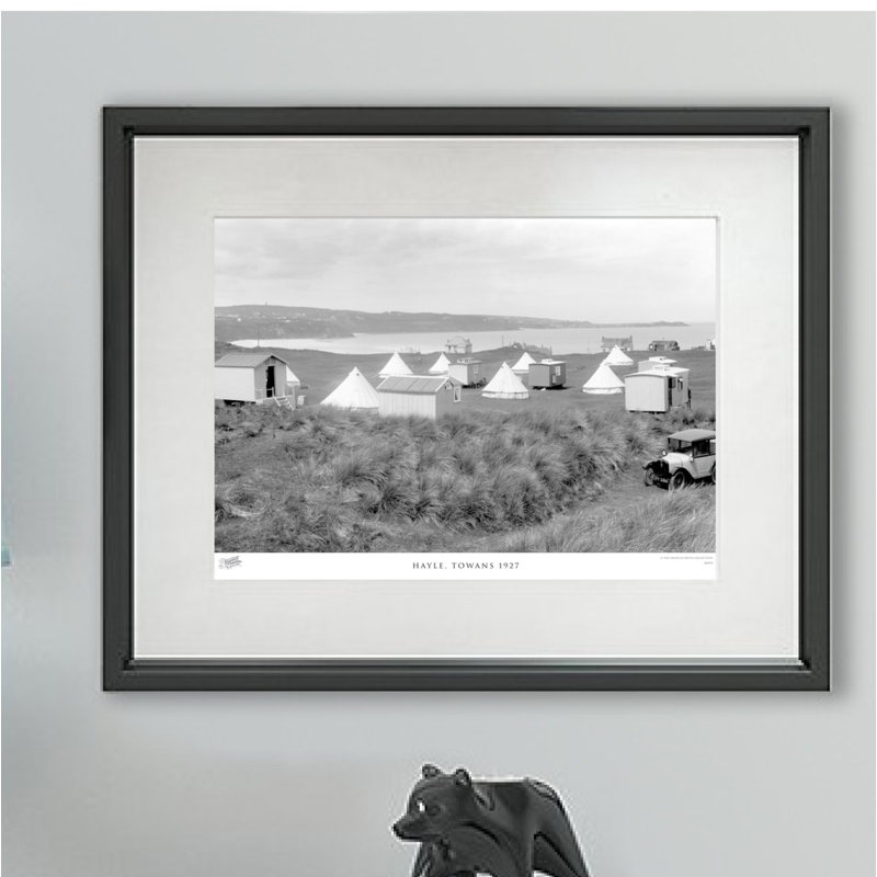 Hayle, Towans 1927 - Single Picture Frame Print, 60cm H x 80cm W x 2.3cm D
