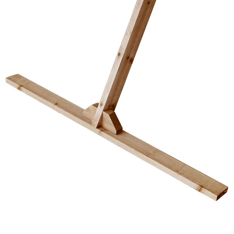202cm W x 95cm D Solid Wood Arbour in Light Brown