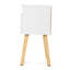 Table de chevet moderne en blanc avec tiroirs et tablette pour la chambre à coucher avec 2 tablettes