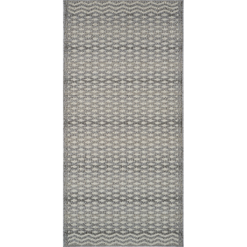 Tapis d'intérieur marocain beige., Tapis de couloir 2 pi 3 po x 8 pi