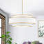Lustre tambour moderne à 4 lumières de 18 po Aasim-1158406362
