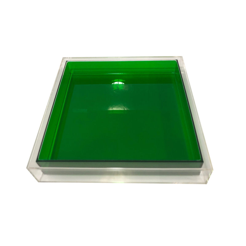 Fedelina Plastic / Acrylic Tray, Emerald