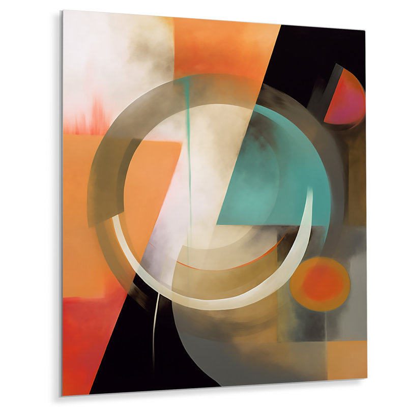 Exploring Abstracted Patterns V - Modern Geometric Metal Wall Decor, 20" H x 12" W x 1" D
