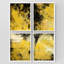 "Abstrait, art texturé jaune et noir", 4 pièces-101520152-101520157
