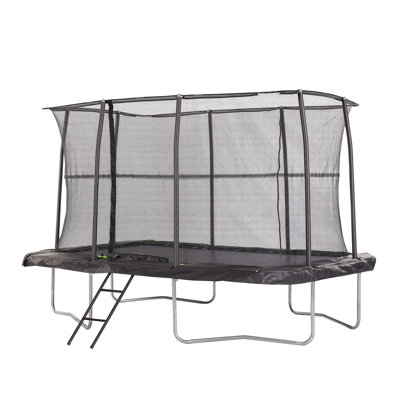 Jumpking 7Ft X 10Ft Rectangular Trampoline With Patented Safety Enclosure, Heavy-Duty Frame, And Powder-Coated Ladder