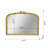 Baroque Style Gold Resin Frame Wall Mirror-921329226