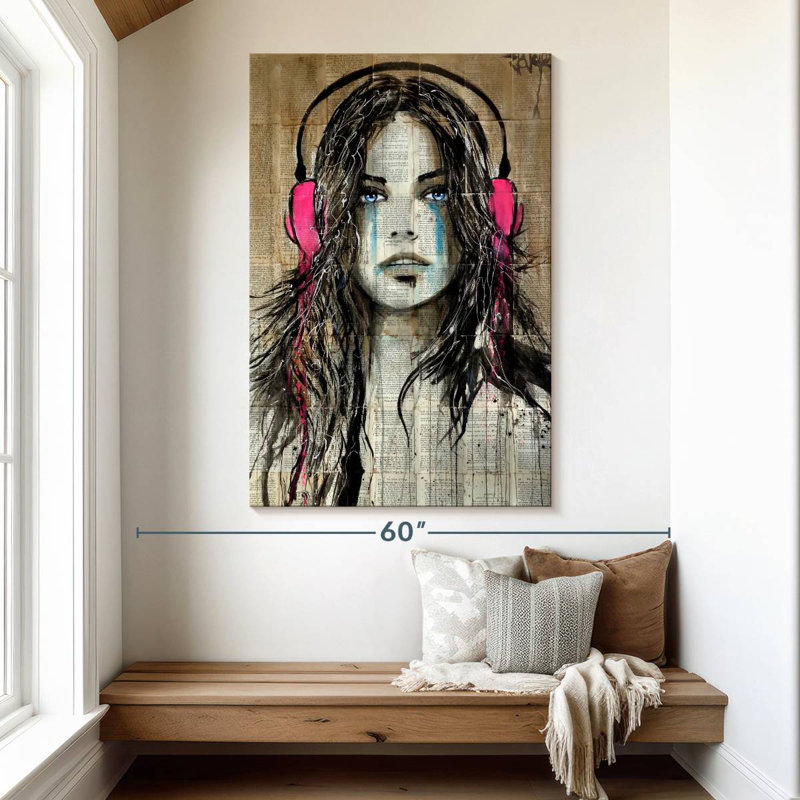 Leisha Wired For Sound, 51" H x 34" W