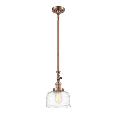 Luminaire suspendu en forme de cloche à 1 lumière Bonanza