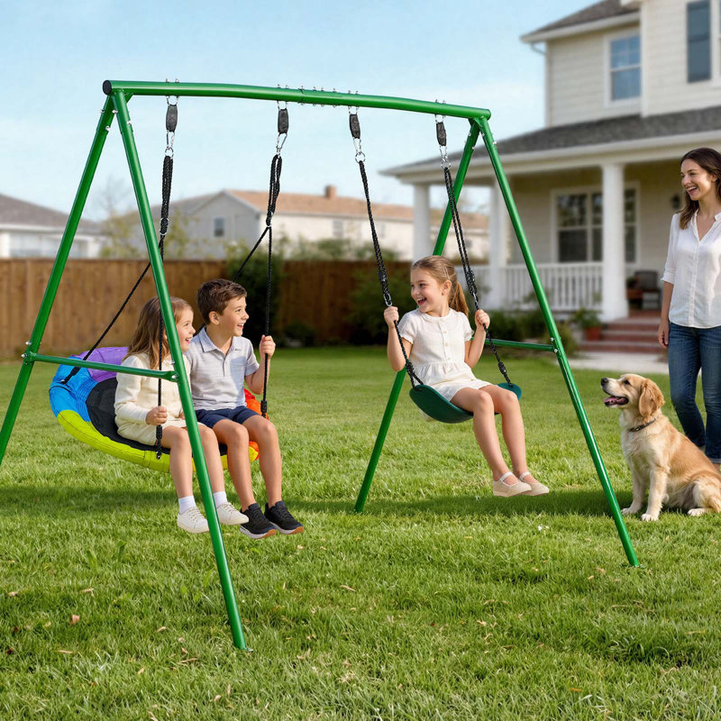 VEVOR Steel Swing Set