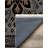 Minna Collection Digital Print Cotton-Polyester Gray Floral Rug-1039587765