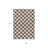 3' X 5' Brown And Ivory Polka Dot Washable Indoor Outdoor Area Rug
