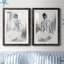 «Soft Silhouette V», ensemble de 2 reproductions sur toile-265539963-265539959-195628231
