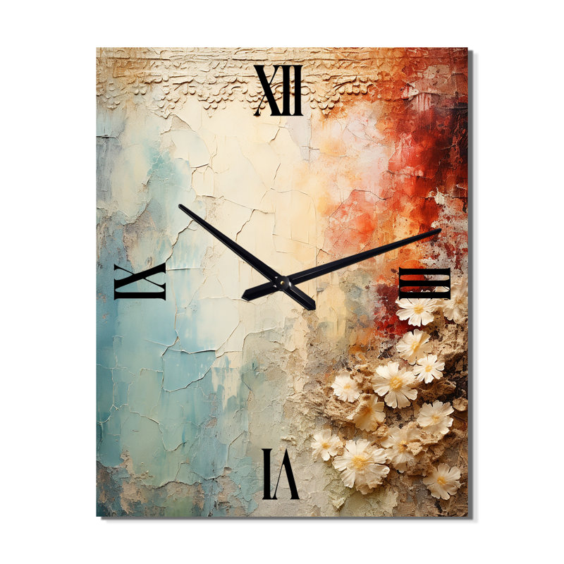 Bonnavale - Horloge murale moderne rose, Très grand