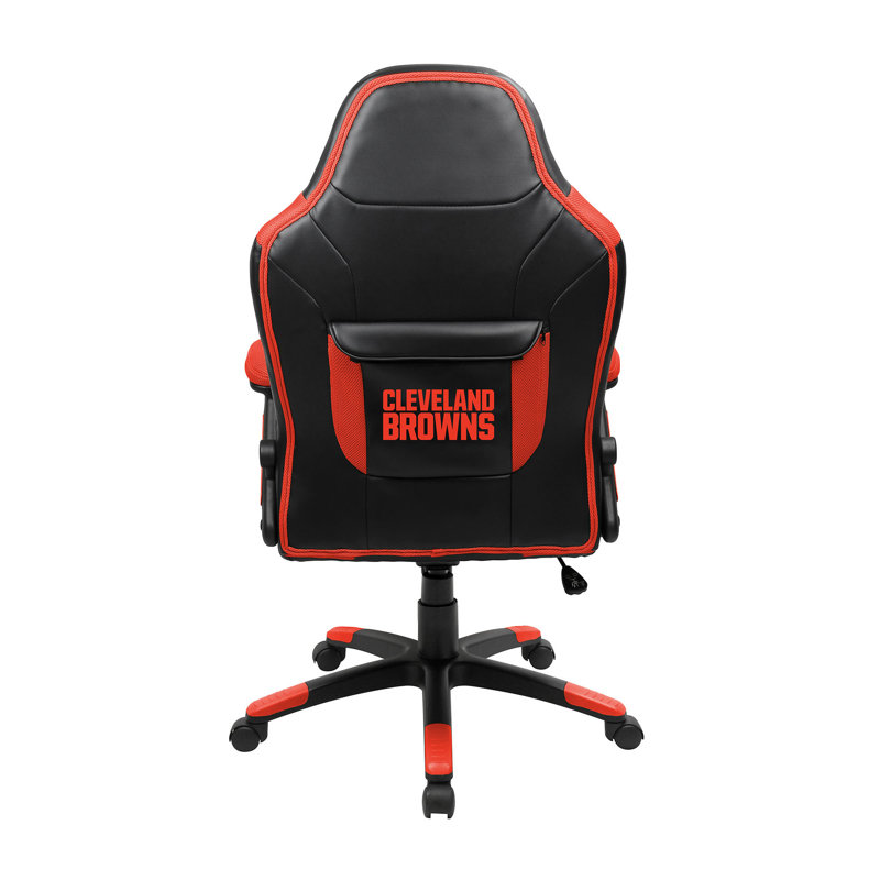 NFL Oversized Gaming Chair, Gray/Red and Cleveland Brownsand