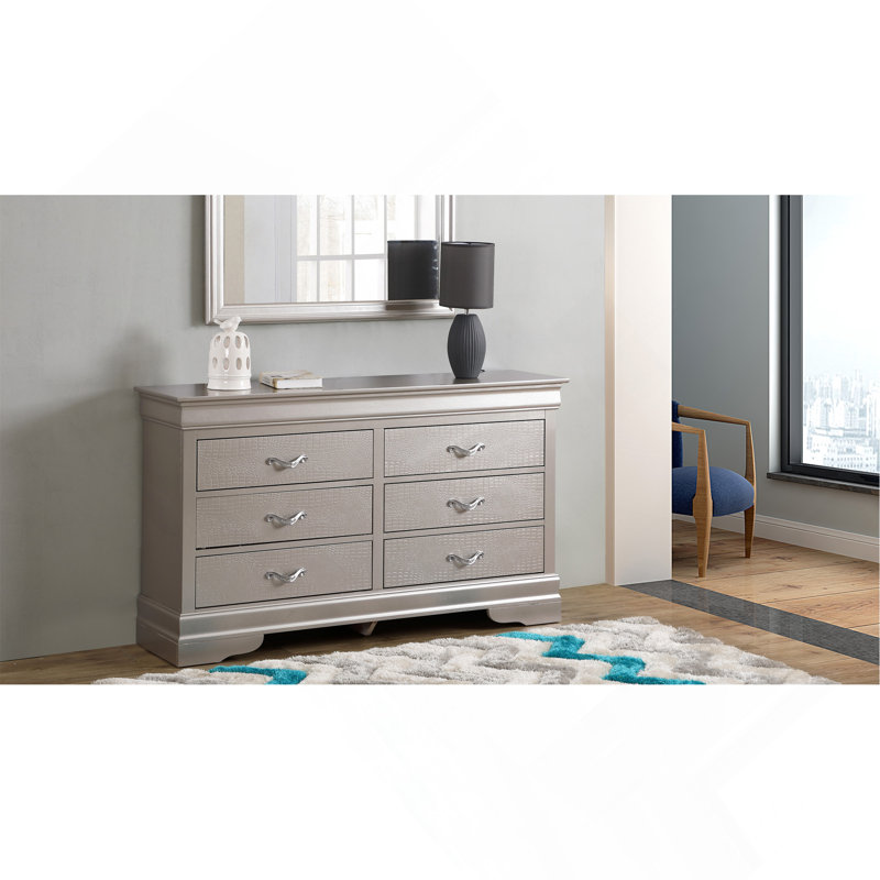 Commode Lorana G6500-D, champagne argenté